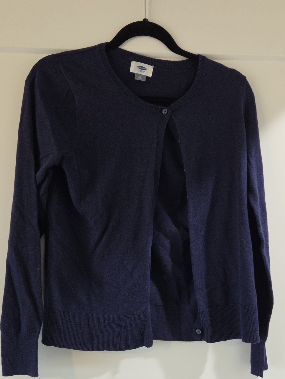 Old Navy Dark Navy Crewneck Button-Front Cardigan